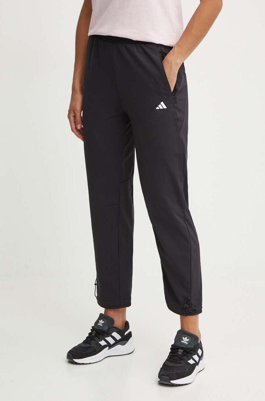 adidas Performance pantaloni de antrenament culoarea negru, neted, IM7698