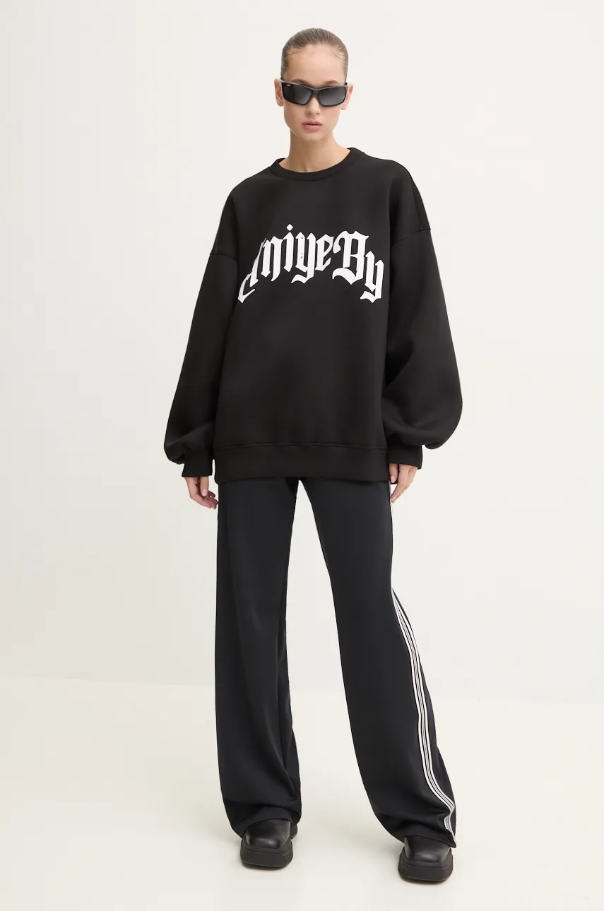 Miss Sixty pantaloni de trening culoarea negru, cu imprimeu, 6L3PJ4550000 Miss Sixty pantaloni de trening culoarea negru, cu imprimeu, 6L3PJ4550000
