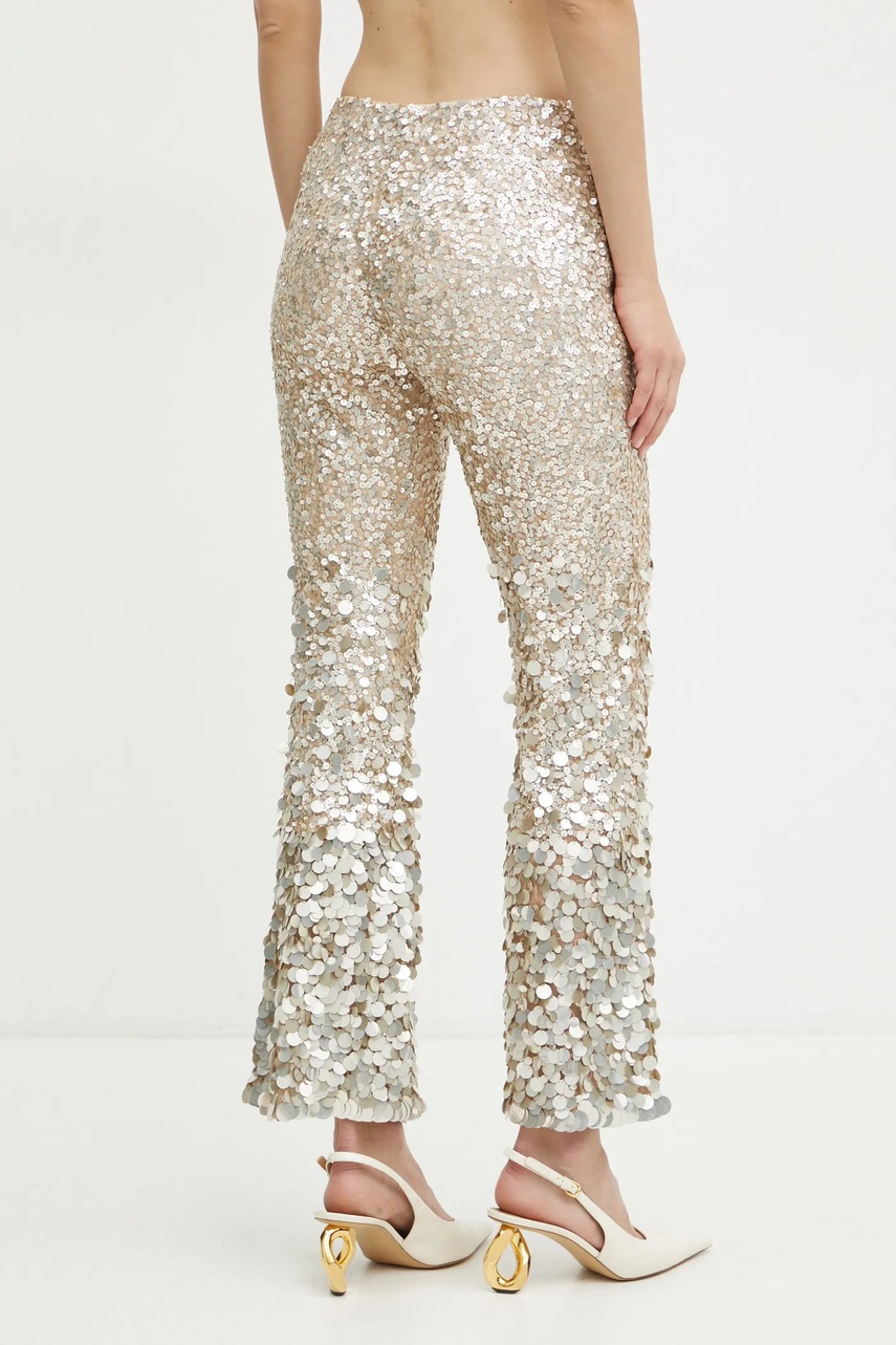 Παντελόνι Luisa Spagnoli χρώμα: μπεζ, 541579 φωτογραφία