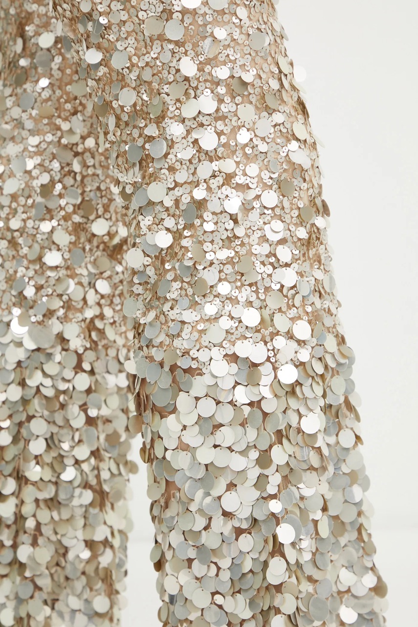 Παντελόνι Luisa Spagnoli χρώμα: μπεζ, 541579 φωτογραφία