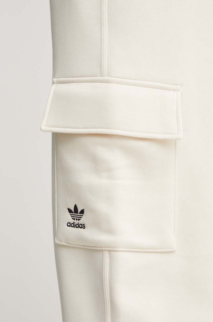 Спортивні штани adidas Originals колір бежевий однотонні IY9690 