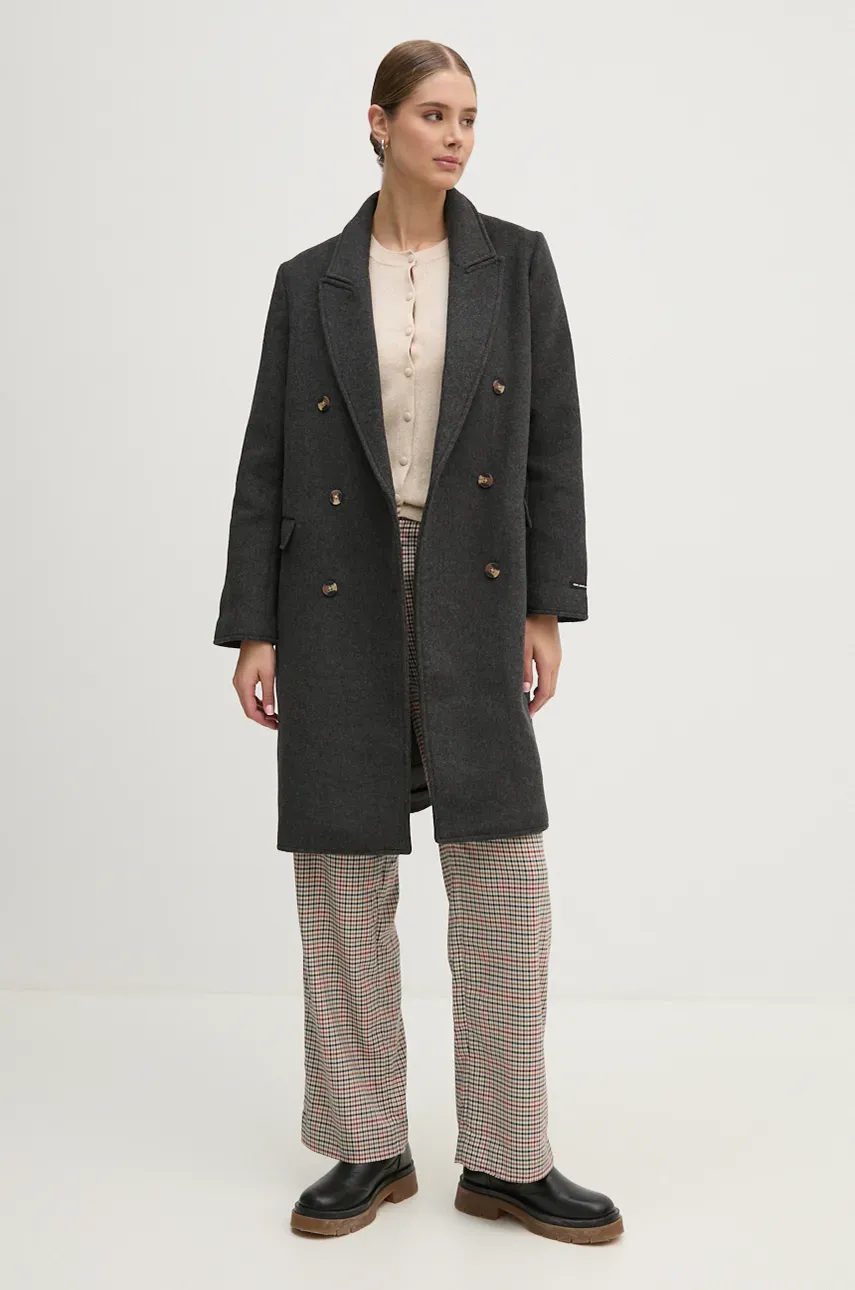Брюки Pepe Jeans BRISTOL женские цвет синий прямые высокая посадка PL211777 Брюки Pepe Jeans BRISTOL женские цвет синий прямые высокая посадка PL211777