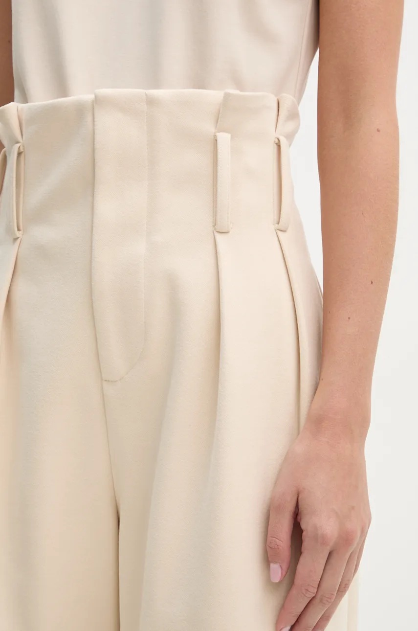 Παντελόνι IRO χρώμα: μπεζ, WM23KOTEL φωτογραφία