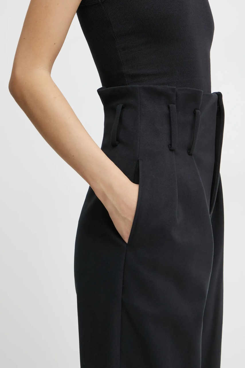 Παντελόνι IRO χρώμα: μαύρο, WM23KOTEL φωτογραφία