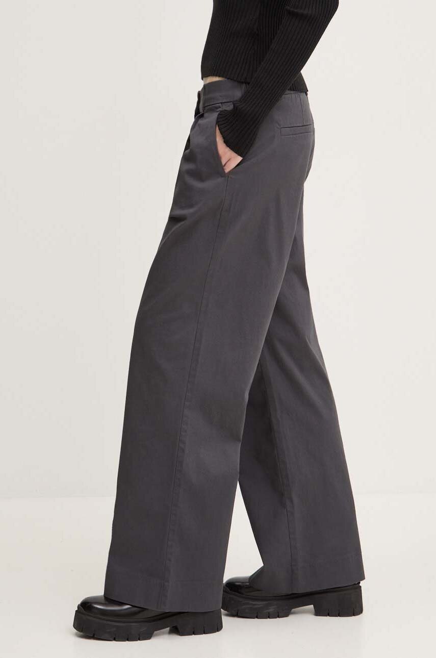 Παντελόνι Abercrombie & Fitch χρώμα: γκρι, KI156-4417 φωτογραφία