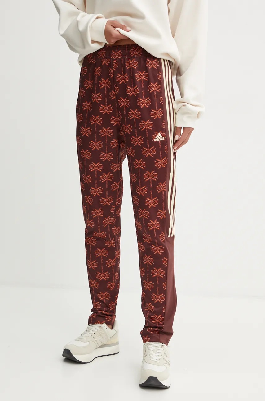 

Спортен панталон adidas x Farm Rio в бордо с десен IV9755