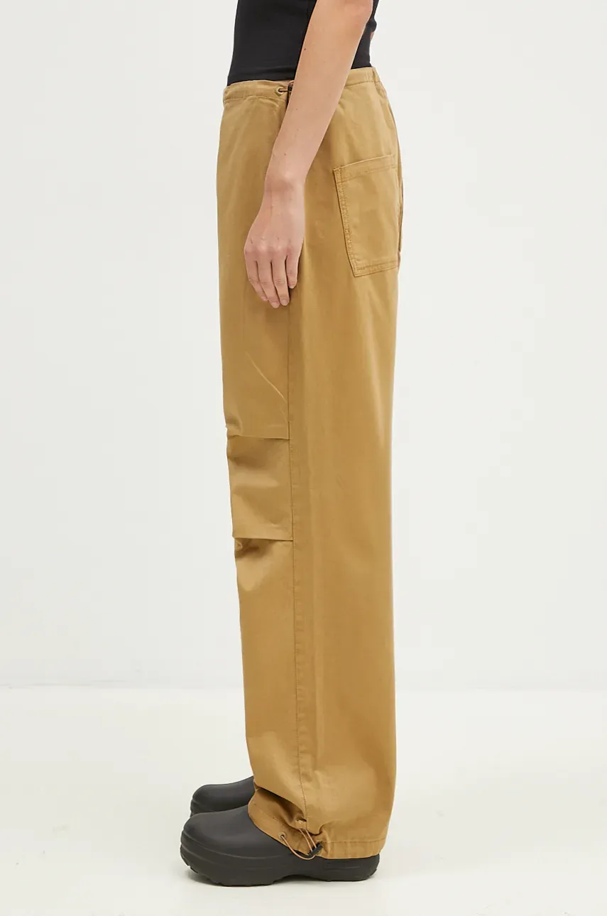 Брюки Alpha Industries Cargo Jogger Pant женские цвет бежевый широкие высокая посадка 148024 Брюки Alpha Industries Cargo Jogger Pant женские цвет бежевый широкие высокая посадка 148024