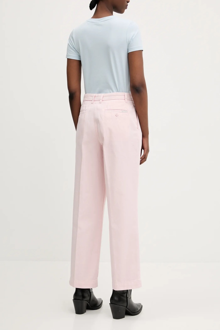 Βαμβακερό παντελόνι Guess Jeans χρώμα: ροζ, W4BB44 WGCV2 φωτογραφία