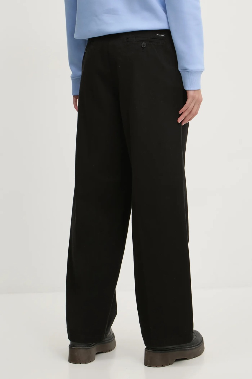 Βαμβακερό παντελόνι Guess Jeans χρώμα: μαύρο, W4BB44 WGCV2 φωτογραφία