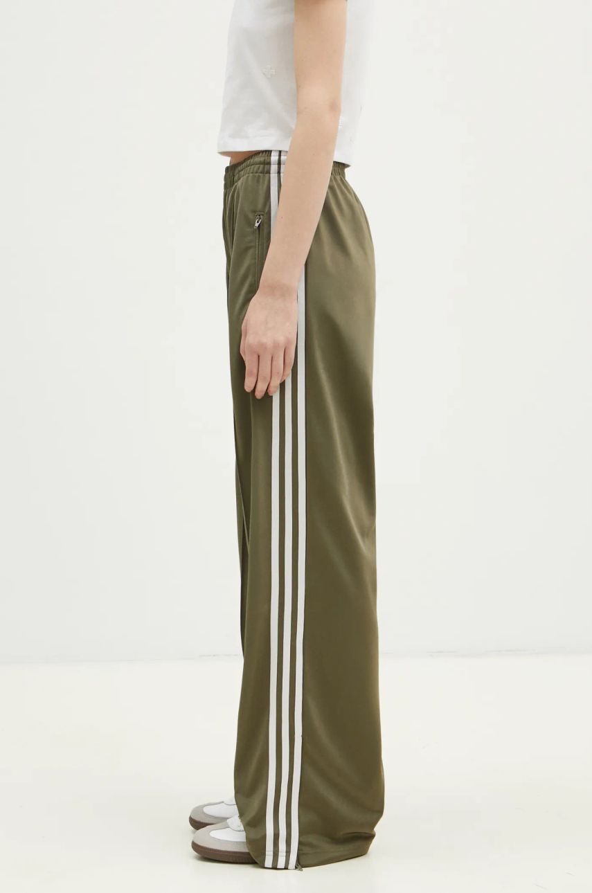 Donji dio trenirke adidas Originals Firebird Track Pant za žene, boja: zelena, s aplikacijom, IY4720