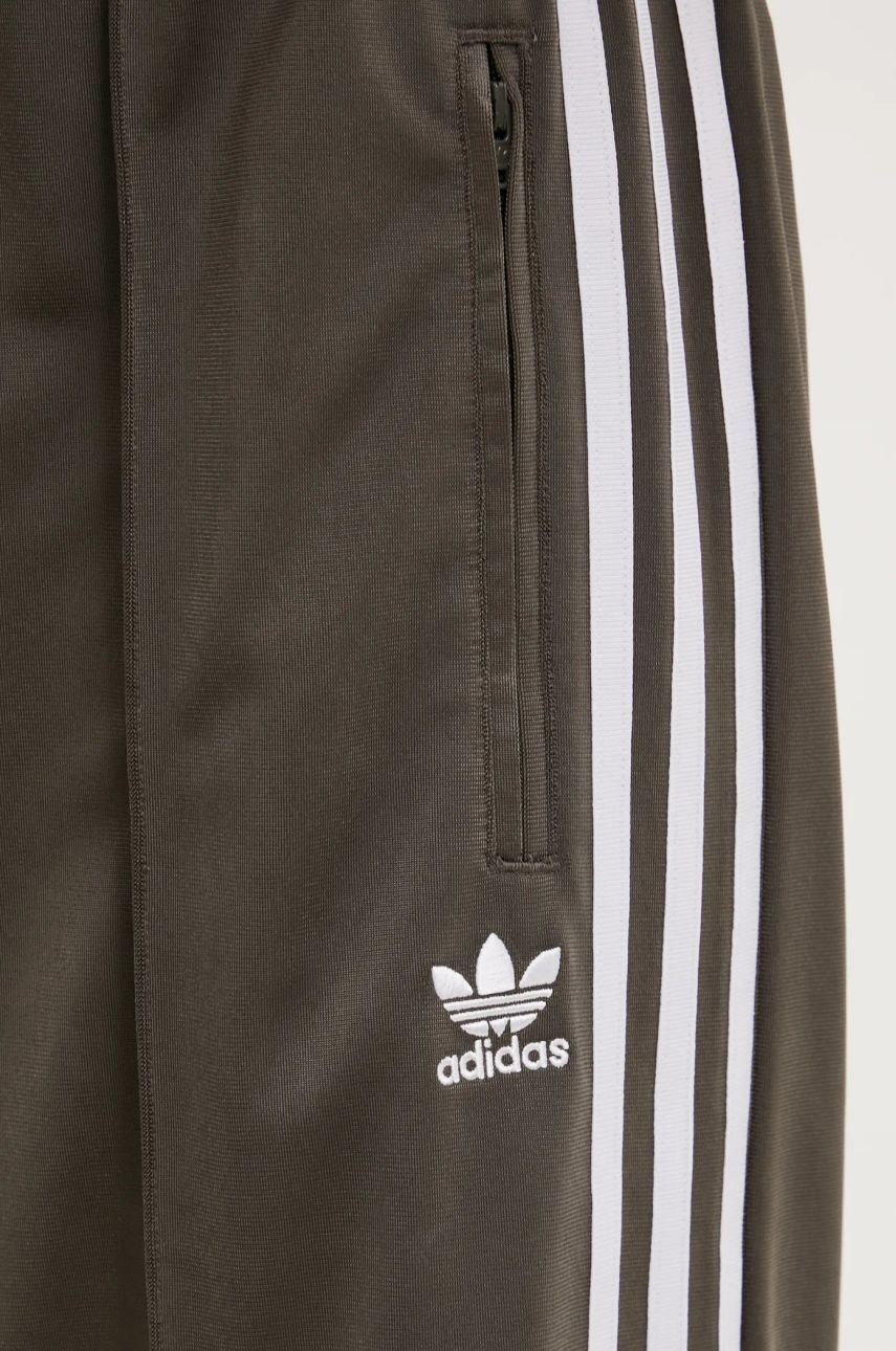 Donji dio trenirke adidas Originals Firebird Track Pant boja: zelena, s uzorkom, IY4721