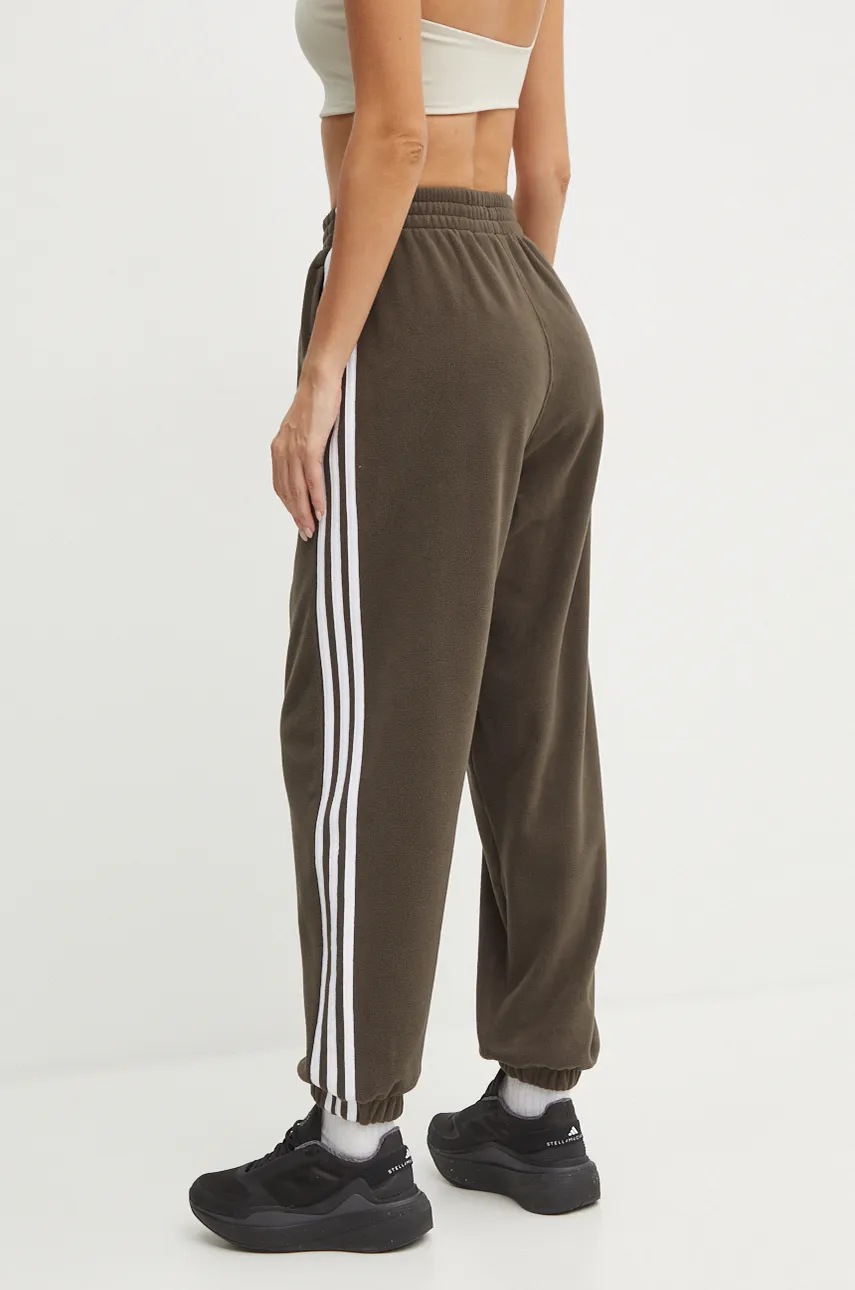 Спортивні штани adidas Originals Polar Fleece Track Pant колір зелений з аплікацією IY7835 