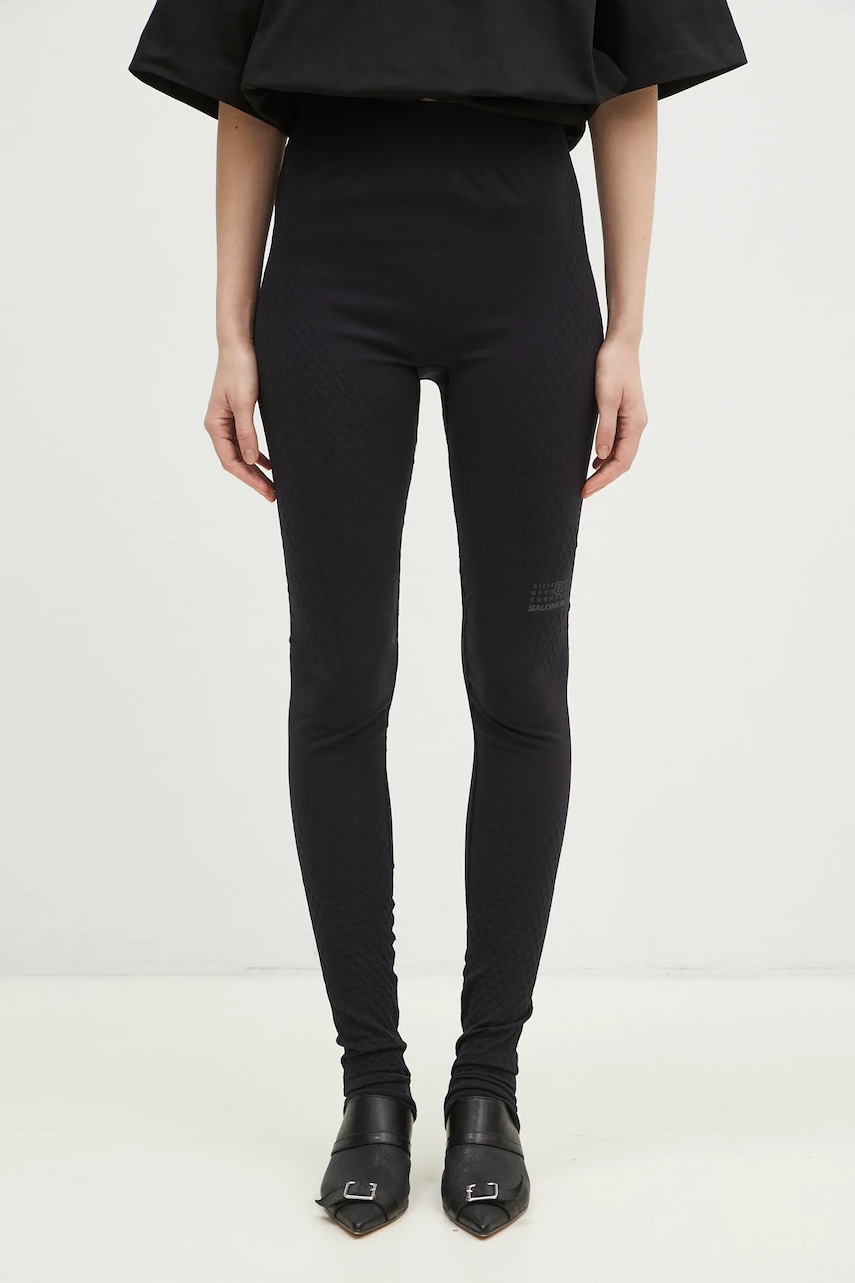 MM6 Maison Margiela pantaloni femei, culoarea negru, drept, medium waist, S52KA0519.M20038 MM6 Maison Margiela pantaloni femei, culoarea negru, drept, medium waist, S52KA0519.M20038