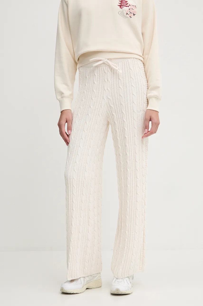 adidas Originals pantaloni de trening KNTD Jogger culoarea bej, neted, JN7658 adidas Originals pantaloni de trening KNTD Jogger culoarea bej, neted, JN7658