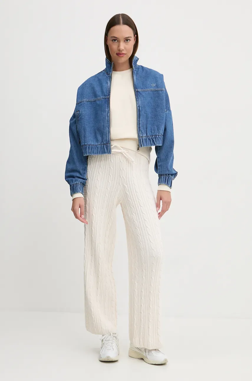 Спортивные штаны adidas Originals KNTD Jogger цвет бежевый однотонные JN7658 Спортивные штаны adidas Originals KNTD Jogger цвет бежевый однотонные JN7658