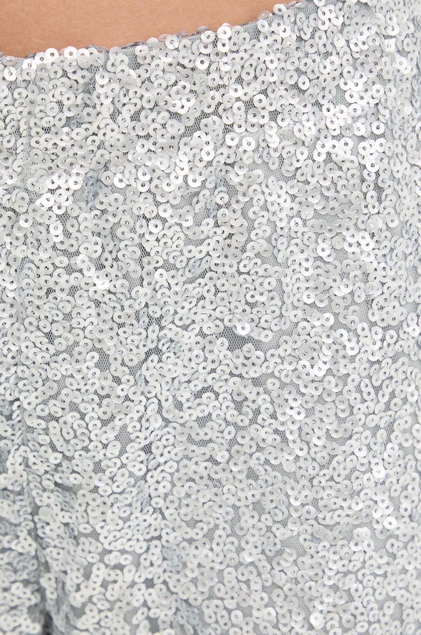 Παντελόνι Stine Goya χρώμα: ασημί, P004-2260 φωτογραφία