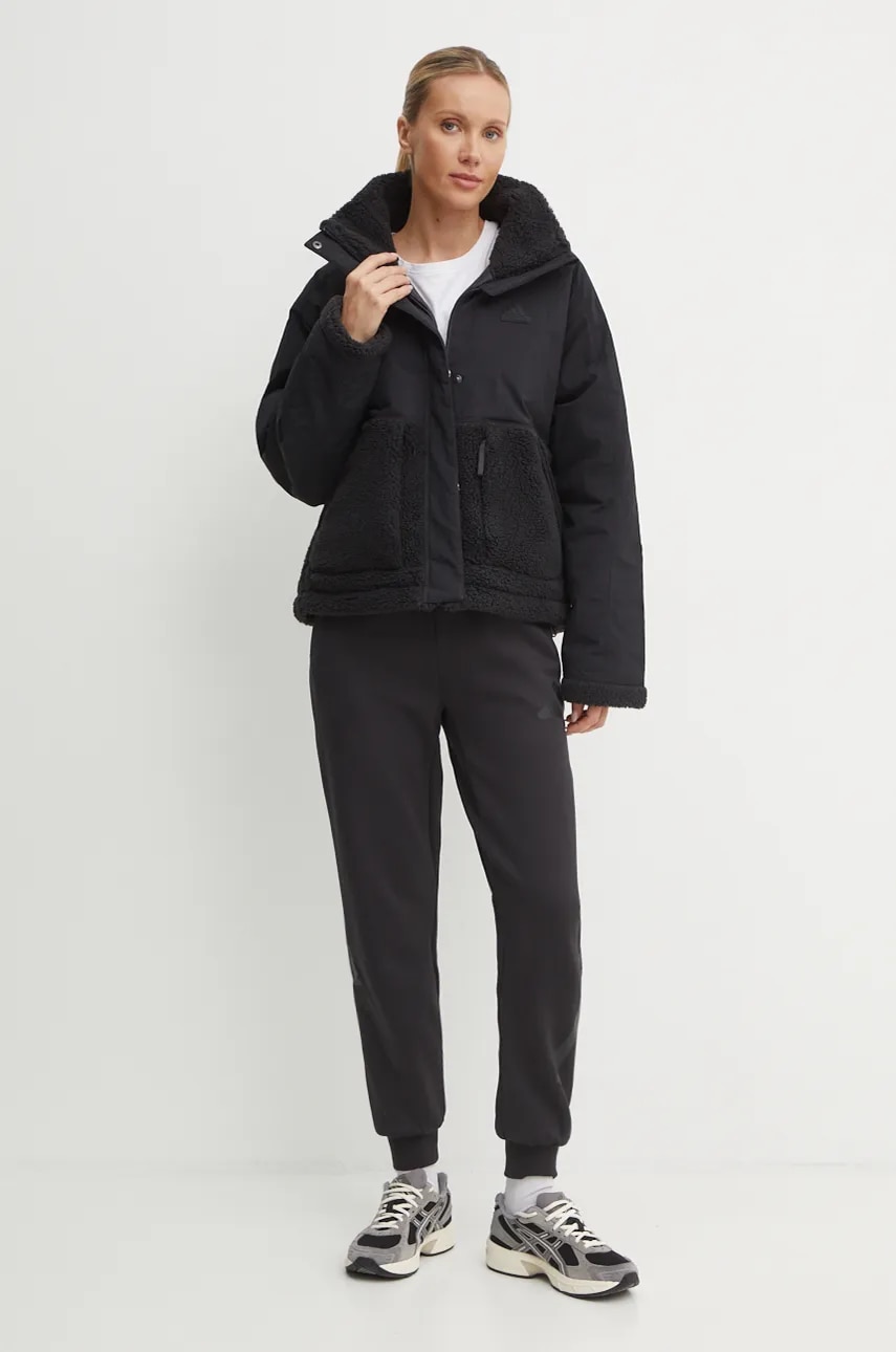 Спортивные штаны adidas ZNE цвет чёрный однотонные JE7842 Спортивные штаны adidas ZNE цвет чёрный однотонные JE7842