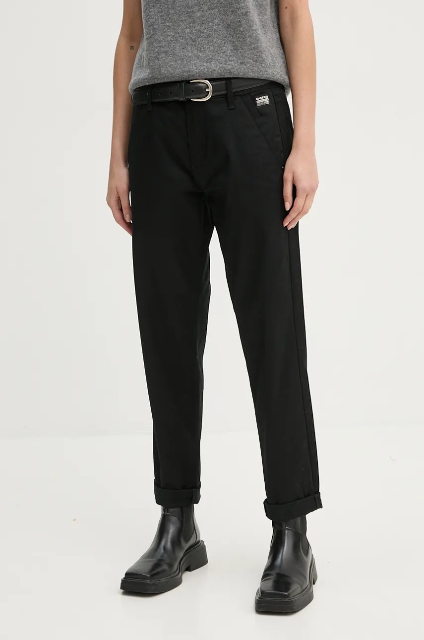 

Панталон G-Star Raw в черно с кройка тип чино, със стандартна талия D25257-C105, Черен