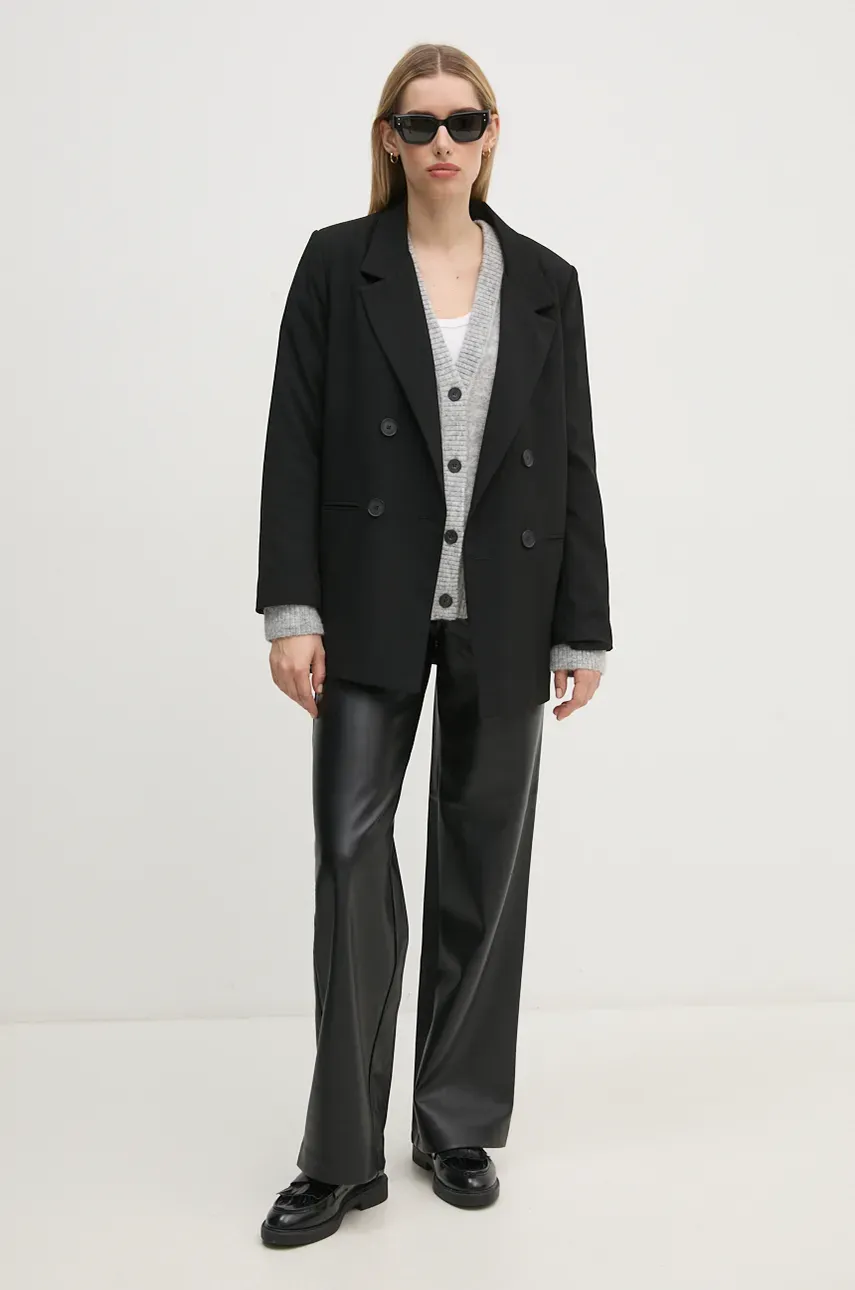 Брюки Calvin Klein Jeans женские цвет чёрный прямые высокая посадка J20J224186 Брюки Calvin Klein Jeans женские цвет чёрный прямые высокая посадка J20J224186