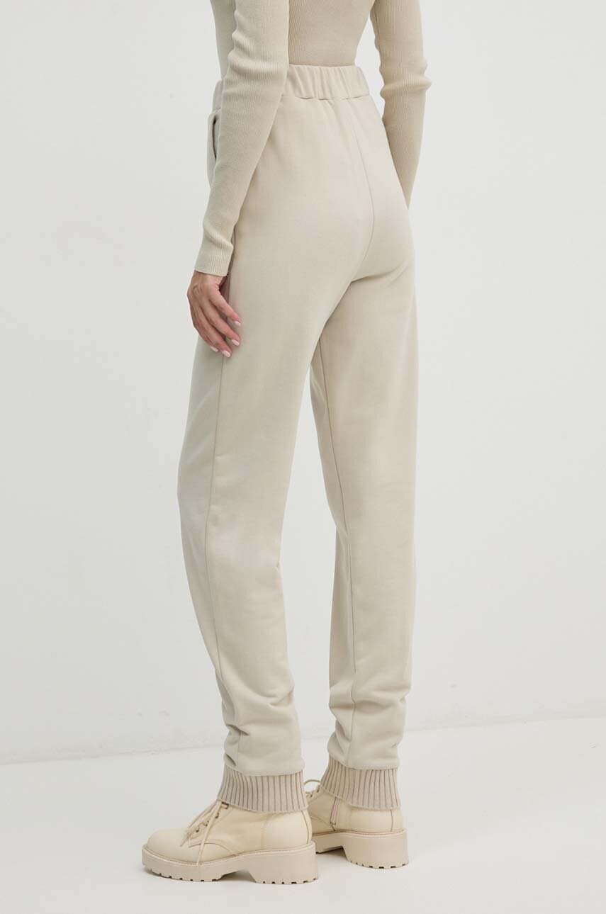 Calvin Klein Jeans pamut melegítőnadrág zöld, sima, J20J224443 termék 2. képe