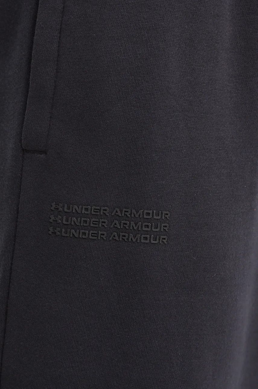 Спортивні штани Under Armour Icon Fleece колір чорний однотонні 1386503 