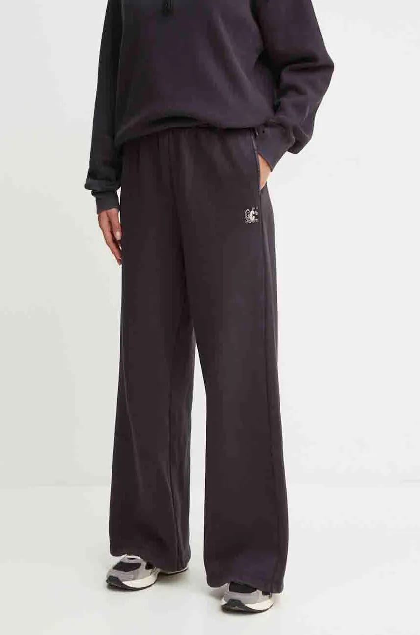 Champion pantaloni de trening culoarea negru, neted, 117661 Champion pantaloni de trening culoarea negru, neted, 117661