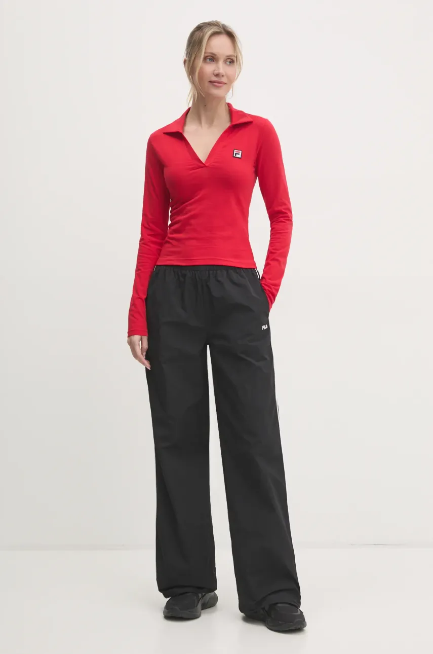 Брюки Fila Laplace женские цвет чёрный с узором FAW0891 Брюки Fila Laplace женские цвет чёрный с узором FAW0891