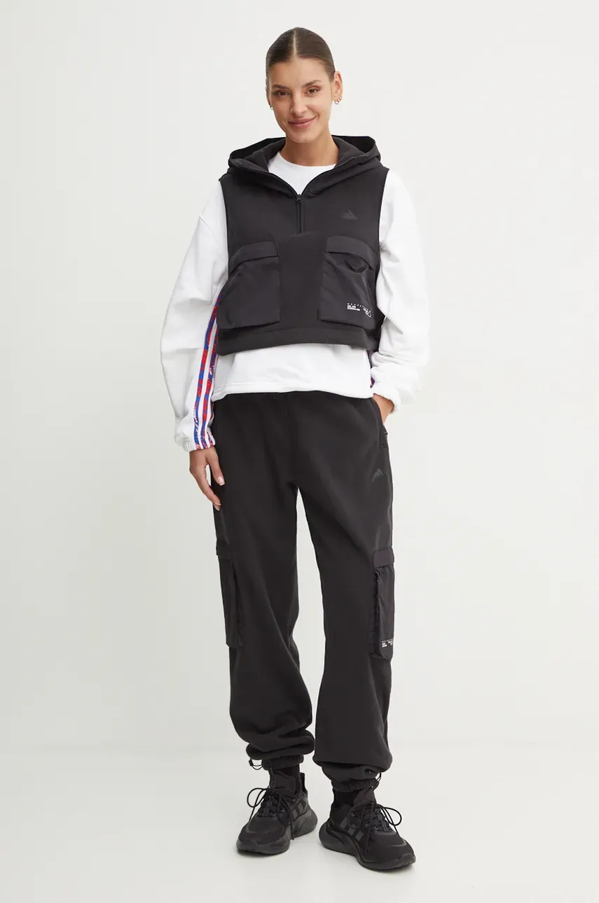 Спортивні штани adidas City Escape колір чорний однотонні IV7522