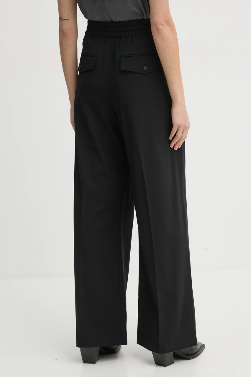 A.L.C. gyapjú nadrág Jackson fekete, magas derekú egyenes, 2PANT00141 termék 2. képe