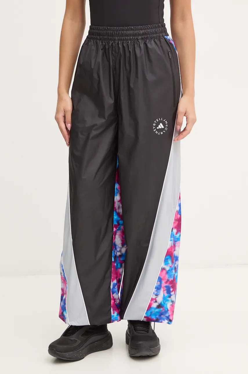 adidas by Stella McCartney pantaloni femei, culoarea negru, modelator, IW9849