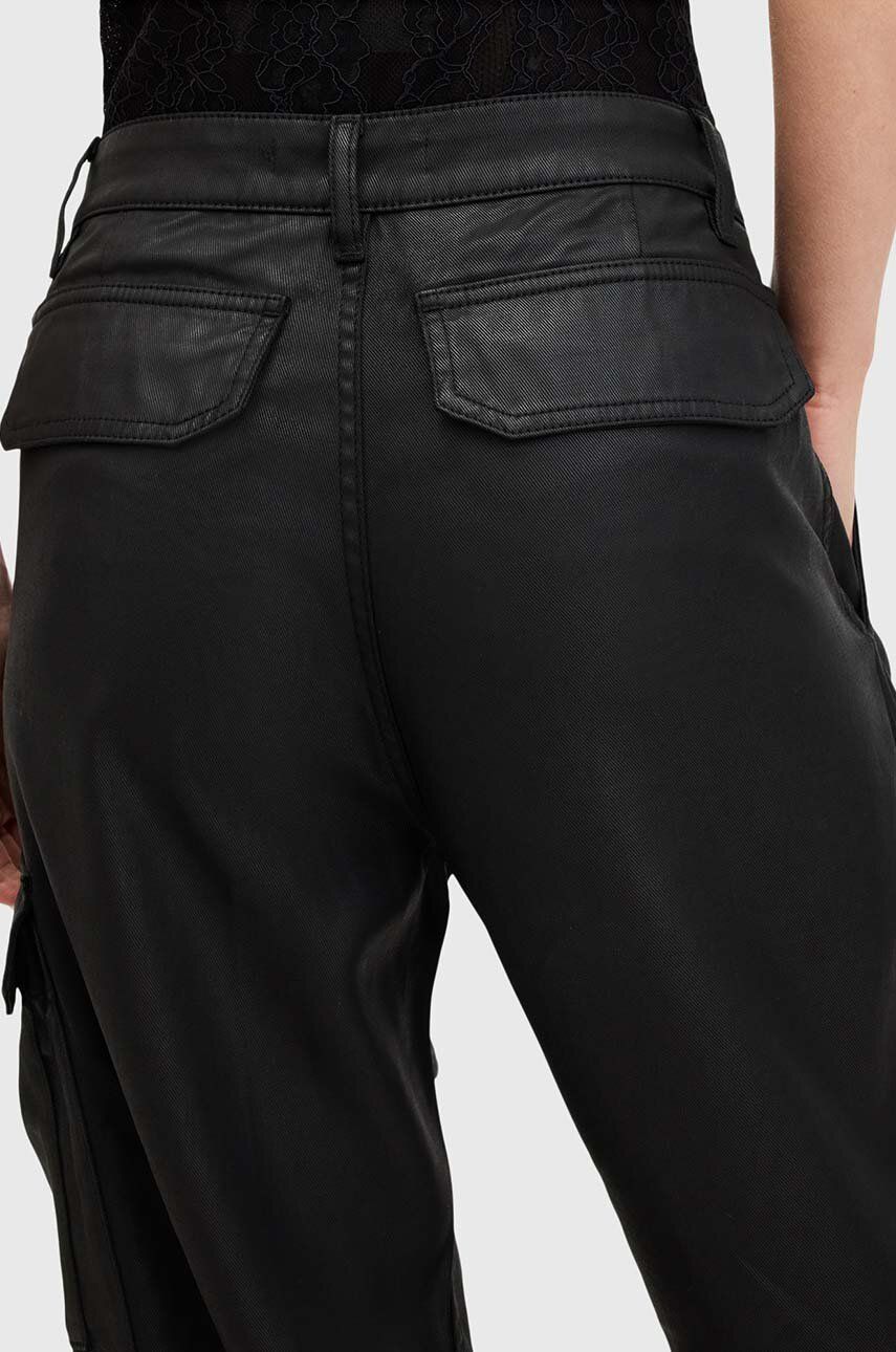 Hlače AllSaints HIMARI CARGO TROUSER ženske, črna Barva, W003TC