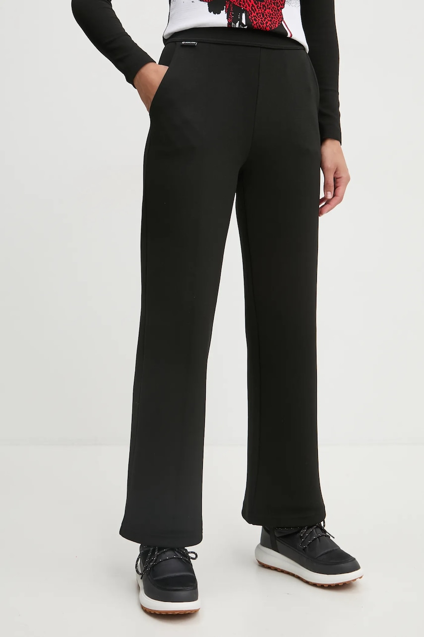 Newland pantaloni Tempesta femei, culoarea negru, neted, N46650.15 Newland pantaloni Tempesta femei, culoarea negru, neted, N46650.15