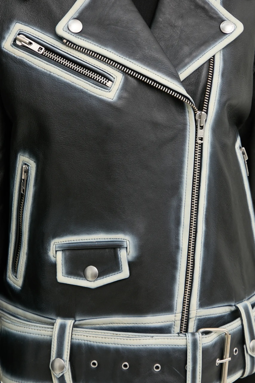 Δερμάτινο μπουφάν Stand Studio Irene Jacket χρώμα: μαύρο, 62272-7030 φωτογραφία