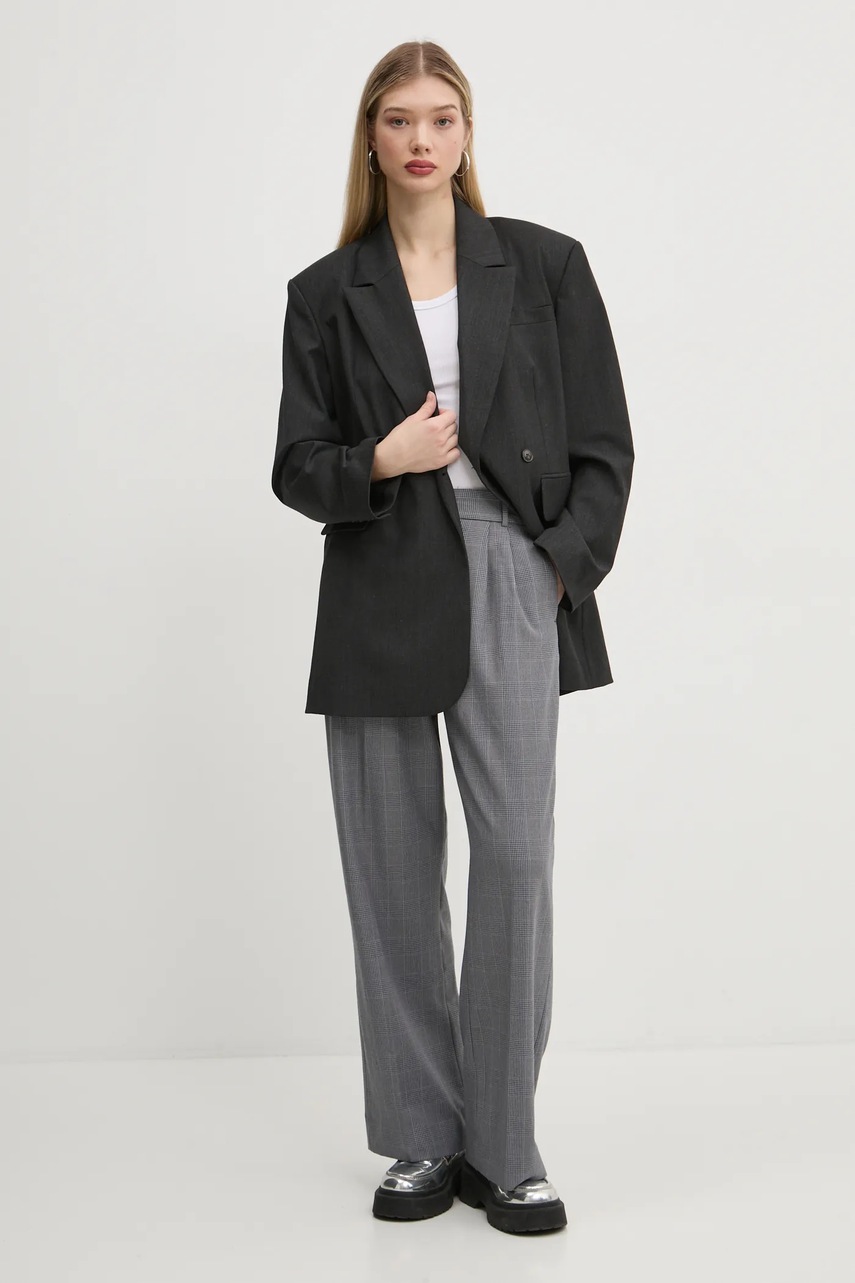 Παντελόνι Abercrombie & Fitch χρώμα: γκρι, KI156-4331 φωτογραφία