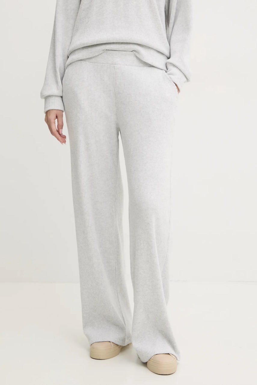 Abercrombie & Fitch pantaloni de lounge culoarea gri, melanj, KI147-4077
