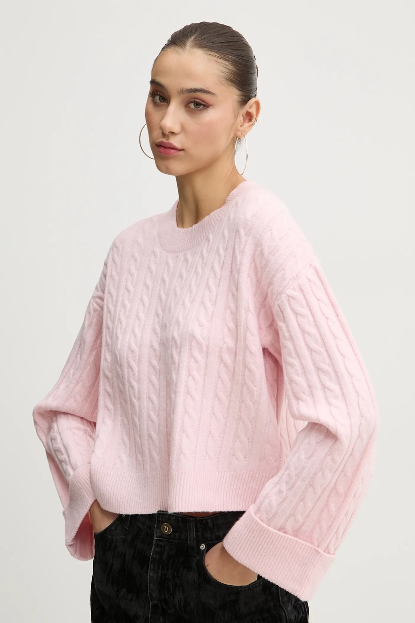 

Пуловер Hollister Co. дамски в розово KI350-4274, Розов