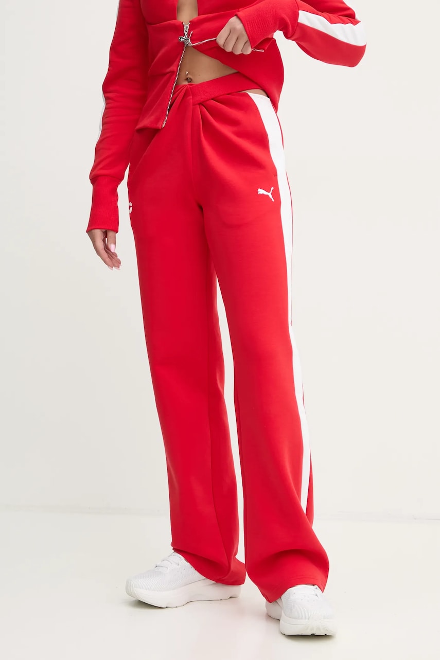 Coperni pantaloni de trening x Puma culoarea rosu, neted, 628303 Coperni pantaloni de trening x Puma culoarea rosu, neted, 628303