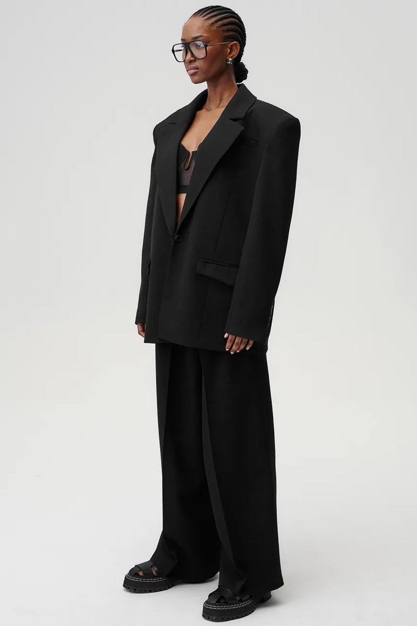 Μάλλινο παντελόνι Undress Code Liberté Pants χρώμα: μαύρο, 763 φωτογραφία