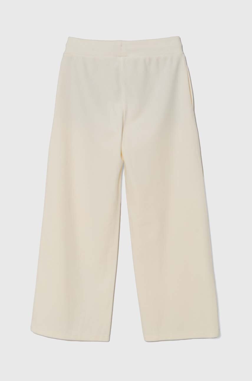 Дитячі спортивні штани Guess колір бежевий однотонні J4RQ16 KBXI2 Дитячі спортивні штани Guess колір бежевий однотонні J4RQ16 KBXI2