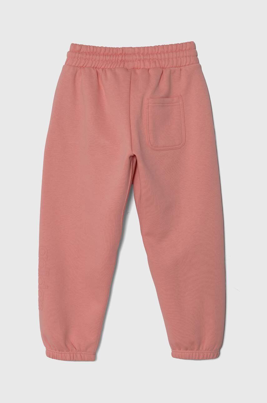 Dječji Donji Dio Trenirke Adidas J SZN GFX PANT Boja: Ružičasta, S Aplikacijom, IV7111