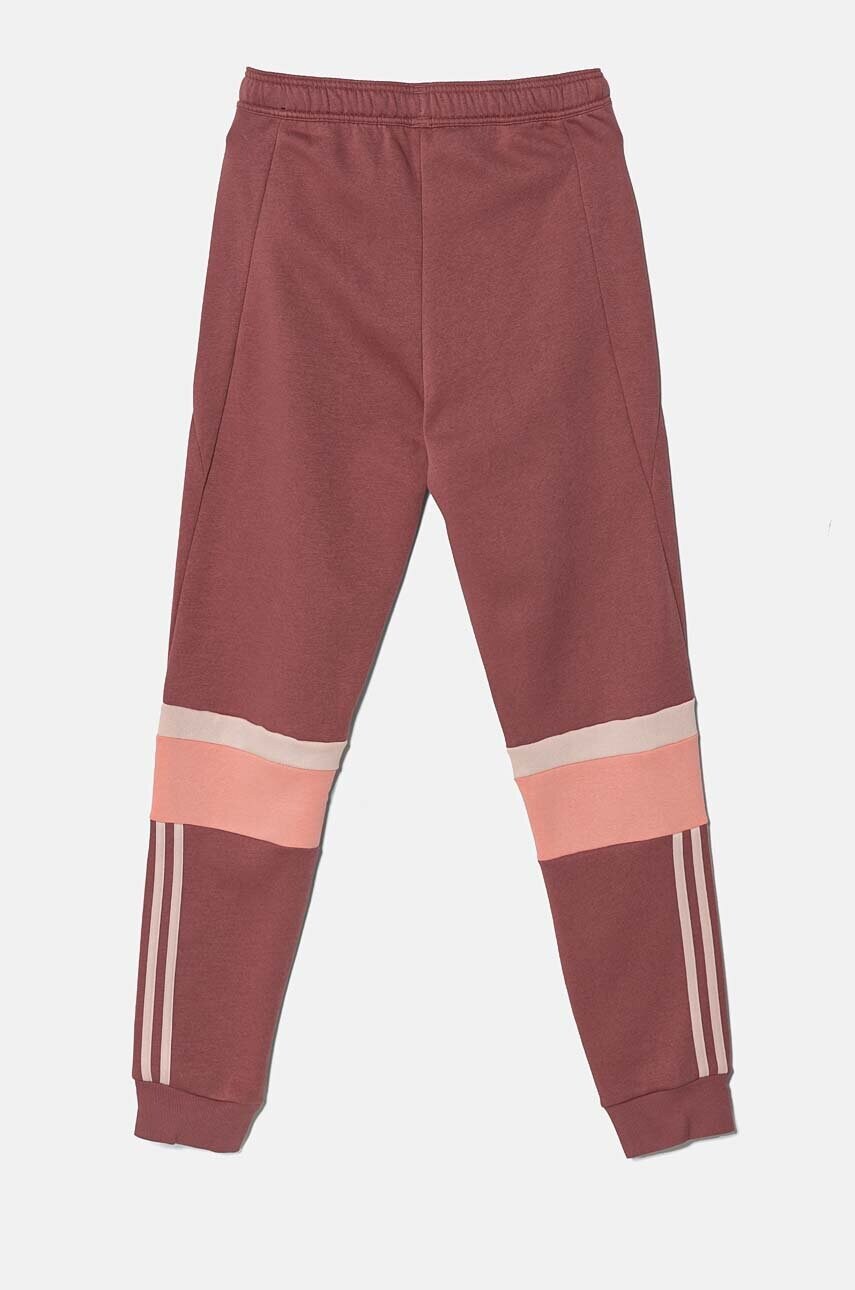 adidas gyerek melegítőnadrág J 3S TIB PT rózsaszín, mintás, IV7299 termék 2. képe