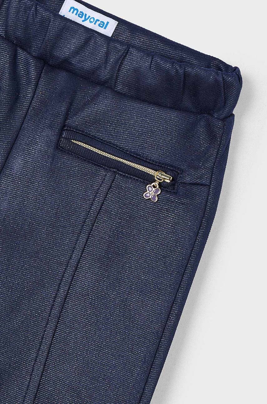 Детские брюки Mayoral цвет синий однотонные 4545 Детские брюки Mayoral цвет синий однотонные 4545