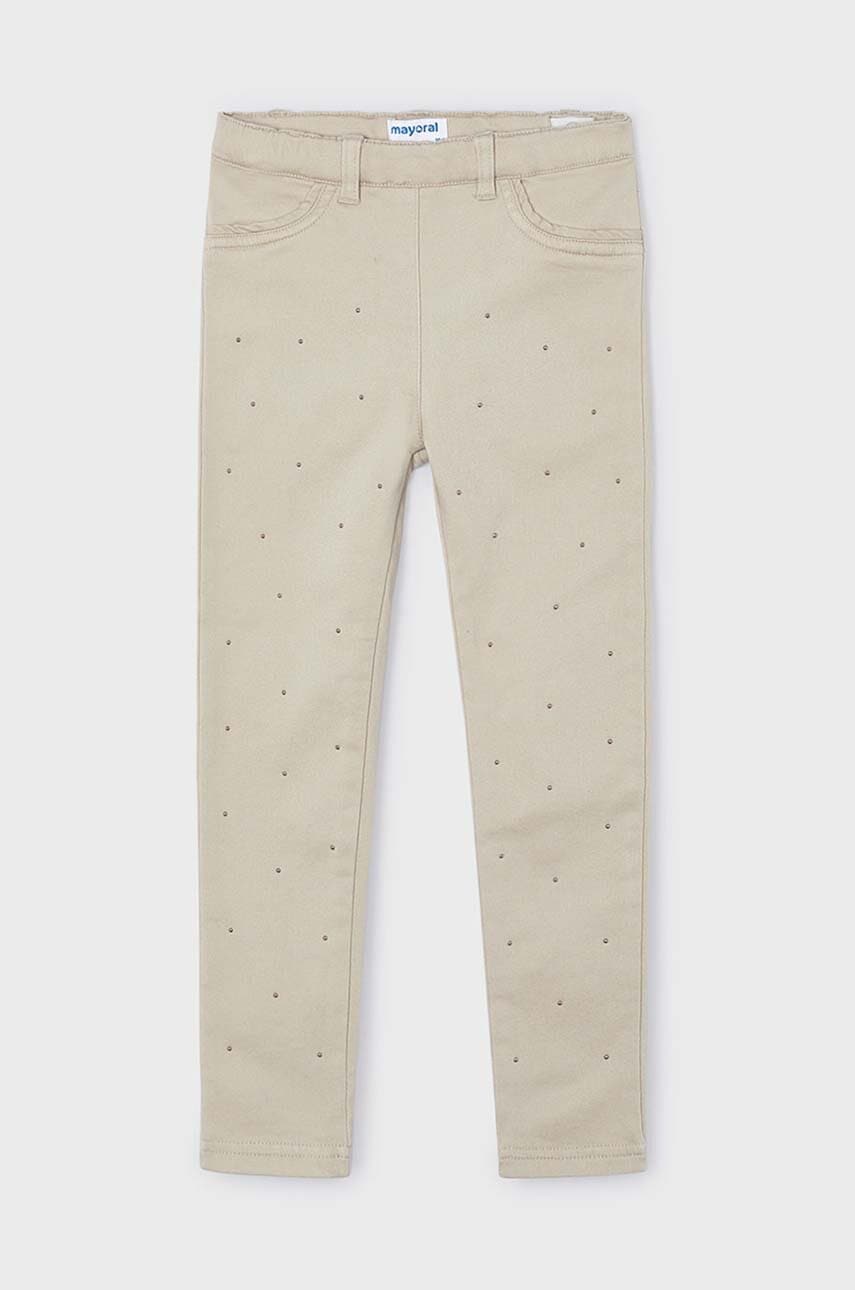 Mayoral pantaloni copii culoarea roz, cu imprimeu, 4546