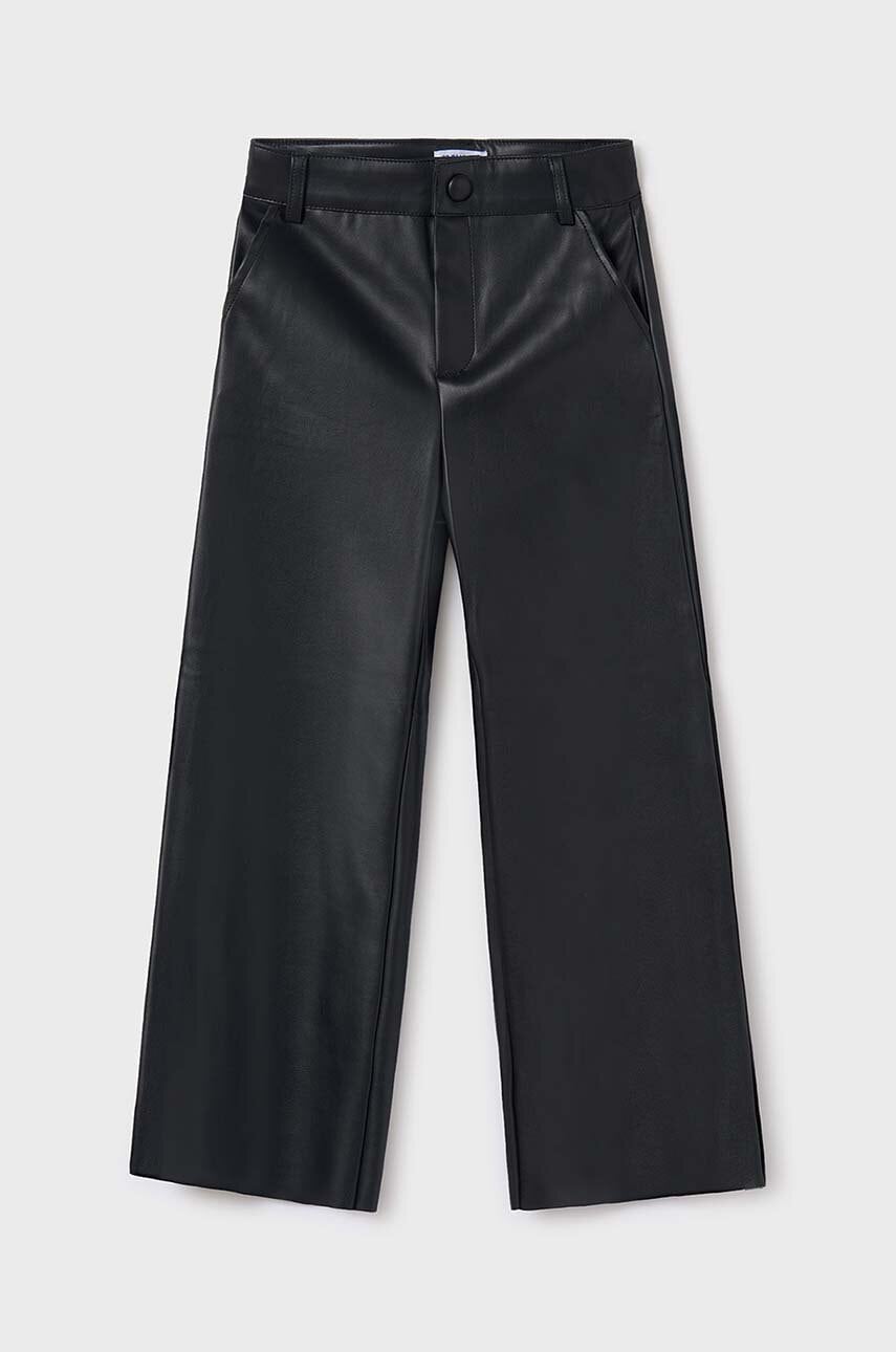 Mayoral pantaloni copii culoarea negru, neted, 7550 Mayoral pantaloni copii culoarea negru, neted, 7550