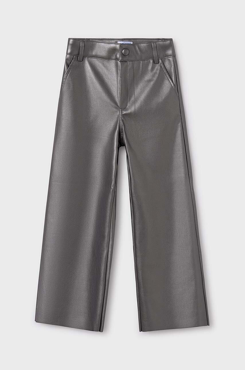 Детские брюки Mayoral цвет серебрянный однотонные 7550