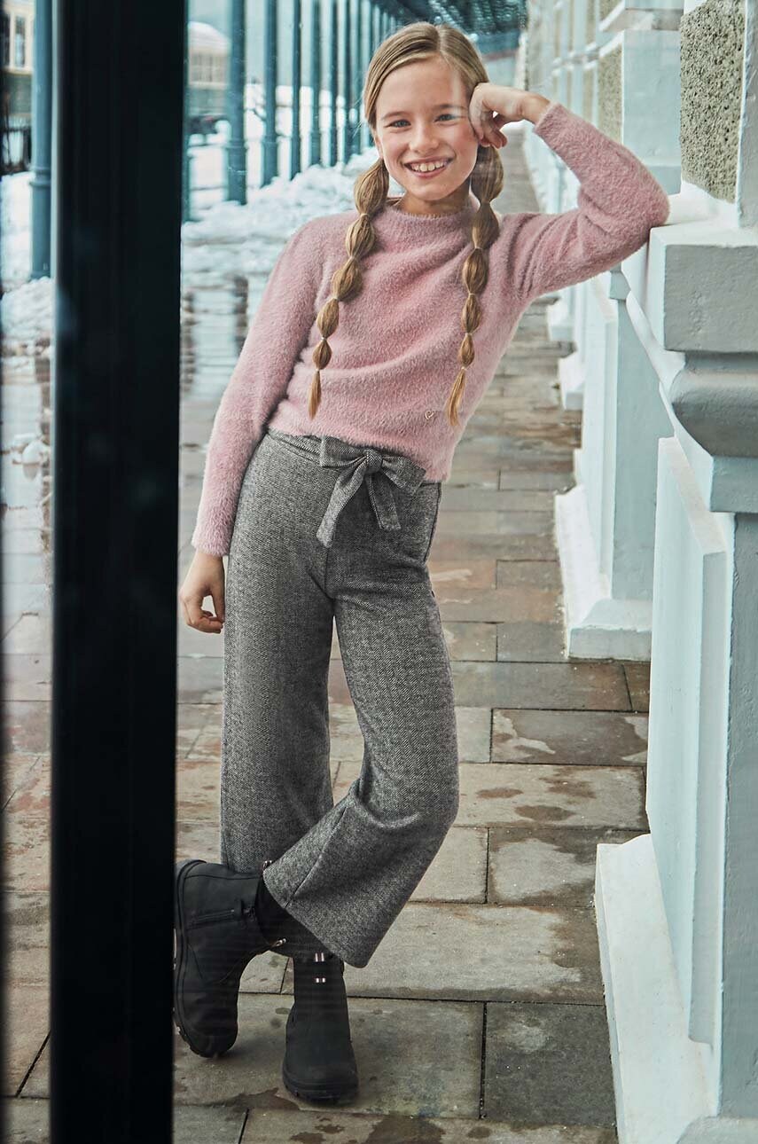 Mayoral pantaloni copii culoarea negru, modelator, 7552