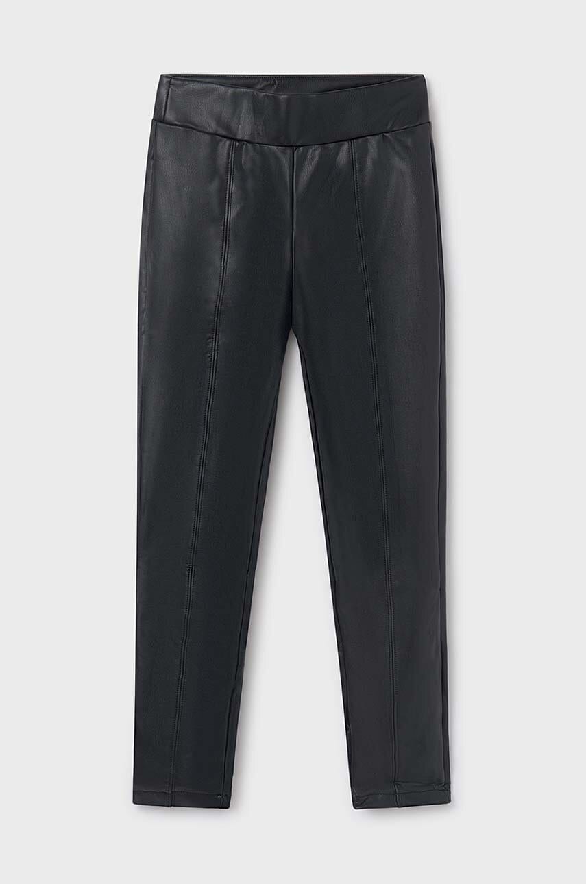 Mayoral pantaloni copii culoarea negru, neted, 7750 Mayoral pantaloni copii culoarea negru, neted, 7750