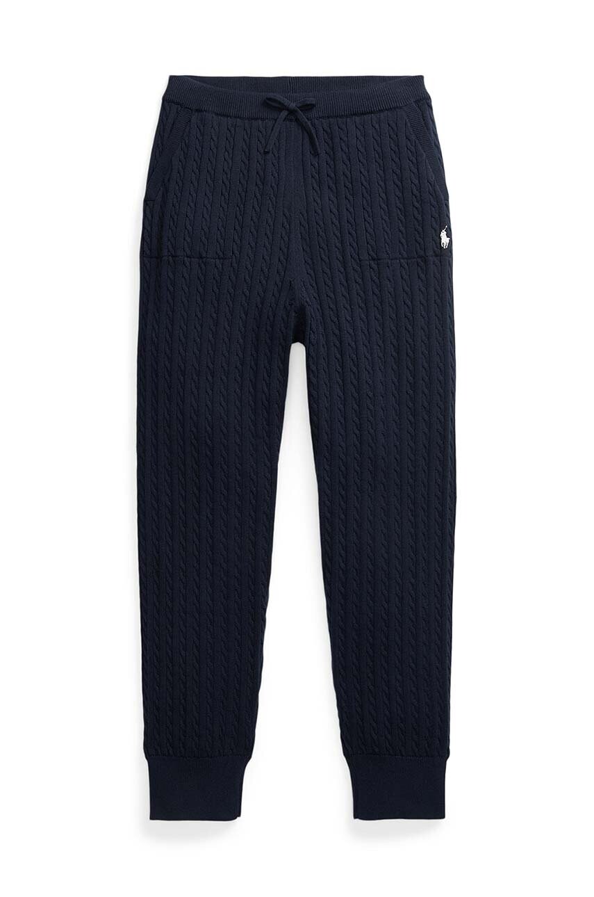 Levně Dětské tepláky Polo Ralph Lauren tmavomodrá barva, hladké, 313950776001
