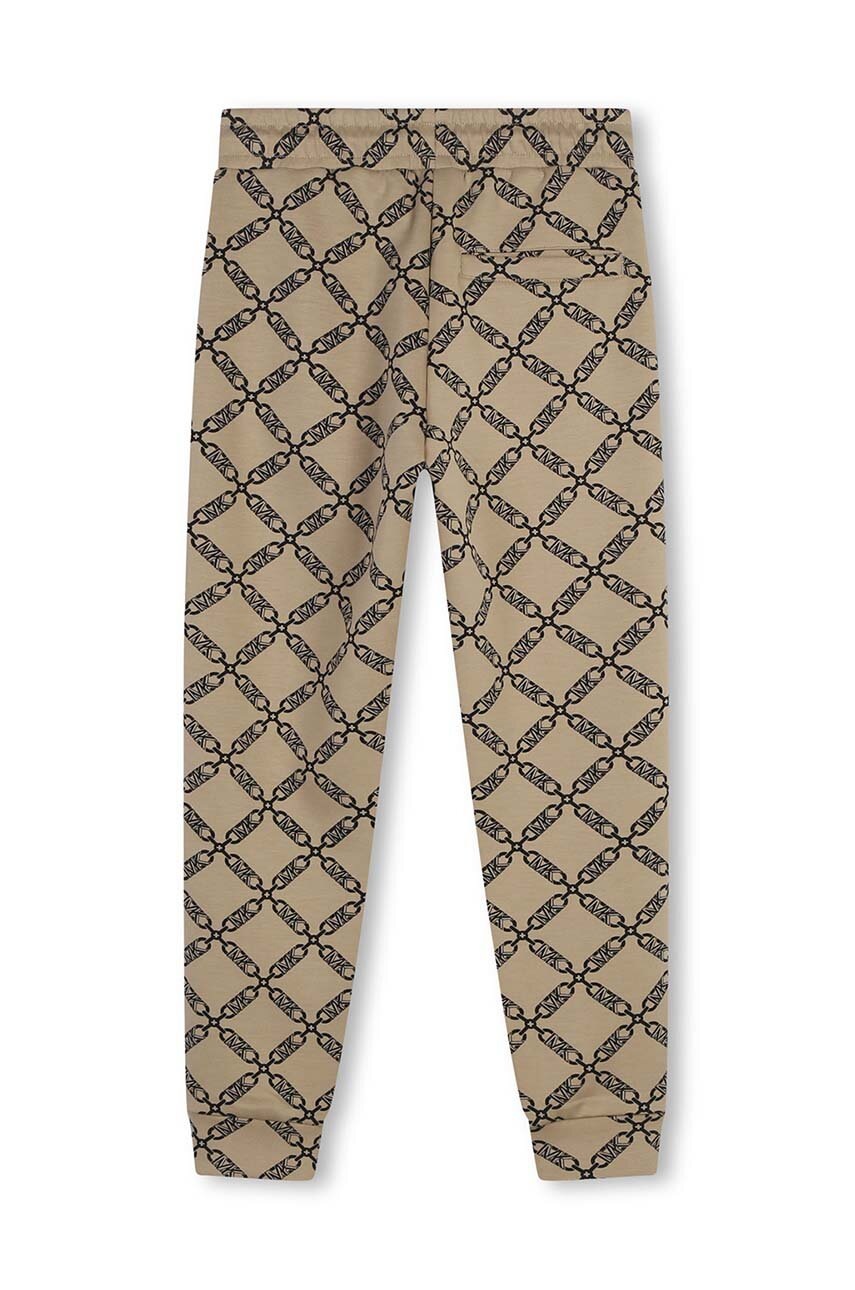 Michael Kors gyerek melegítőnadrág bézs, mintás, R30181 termék 2. képe