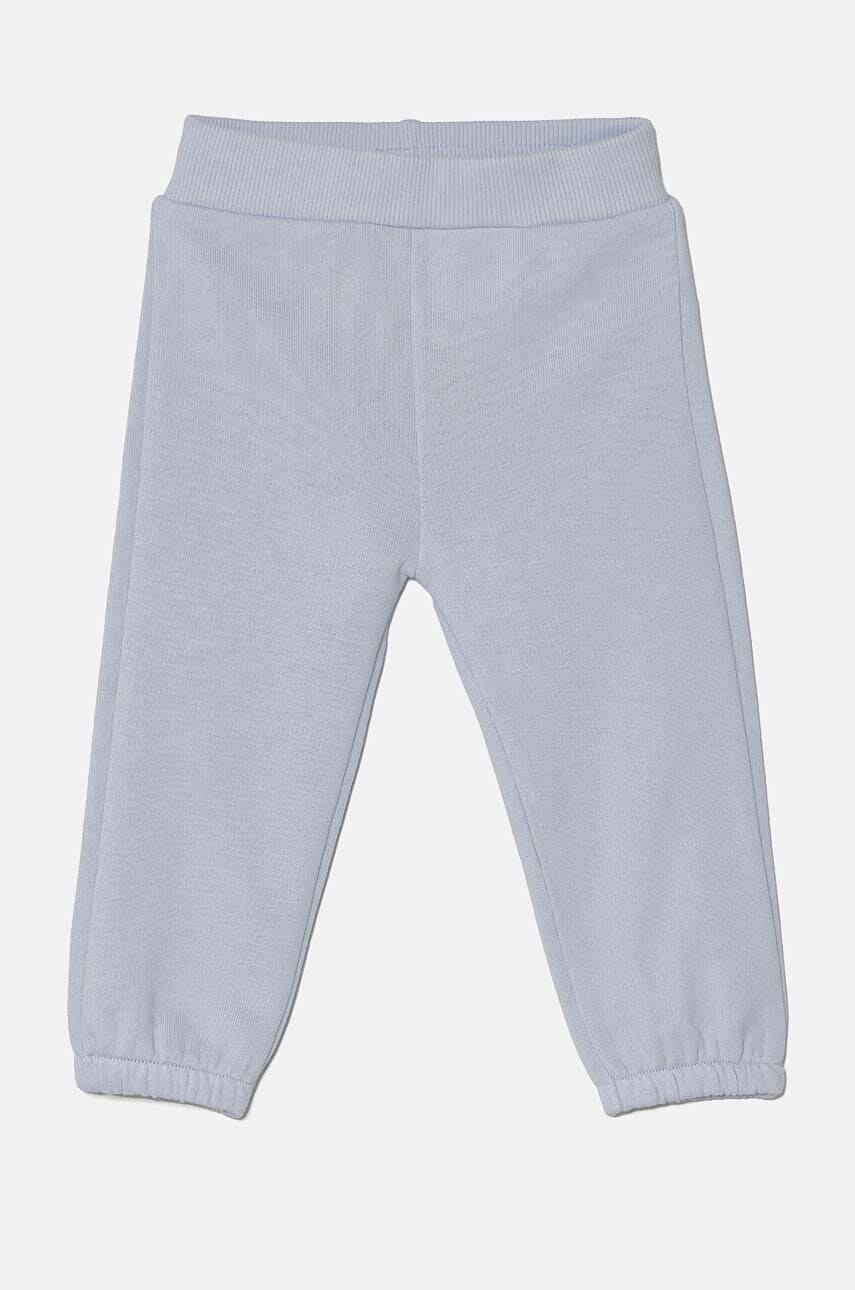 United Colors of Benetton pantaloni de trening din bumbac pentru bebeluși cu imprimeu, 3J70AF01T